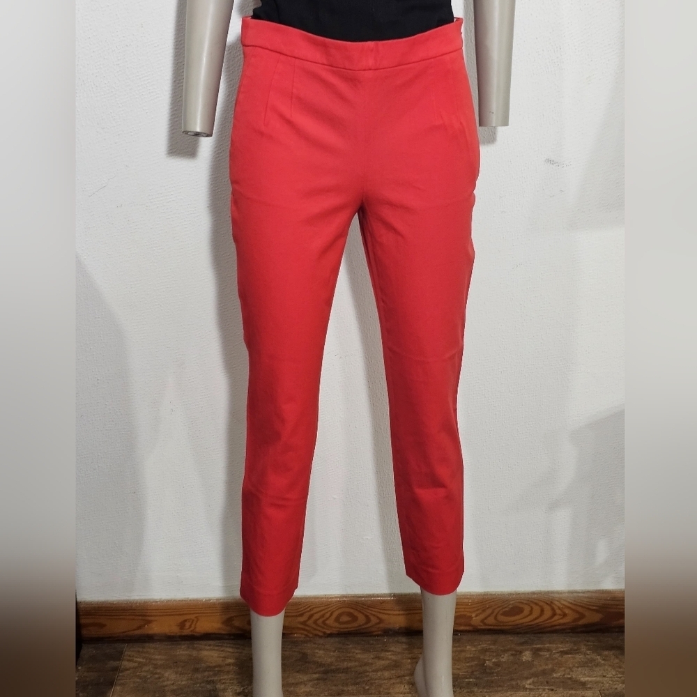 J. Crew Vibrant Red Cropped Pants